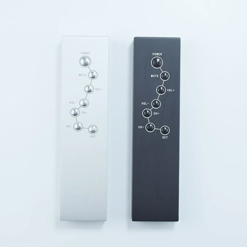 Nvarcher Vollaluminium-Infrarotsignal-Fernbedienung mit 7 Tasten für Hifi-Audio-CD-Vorverstärker, TV-Set-Top-Box Image