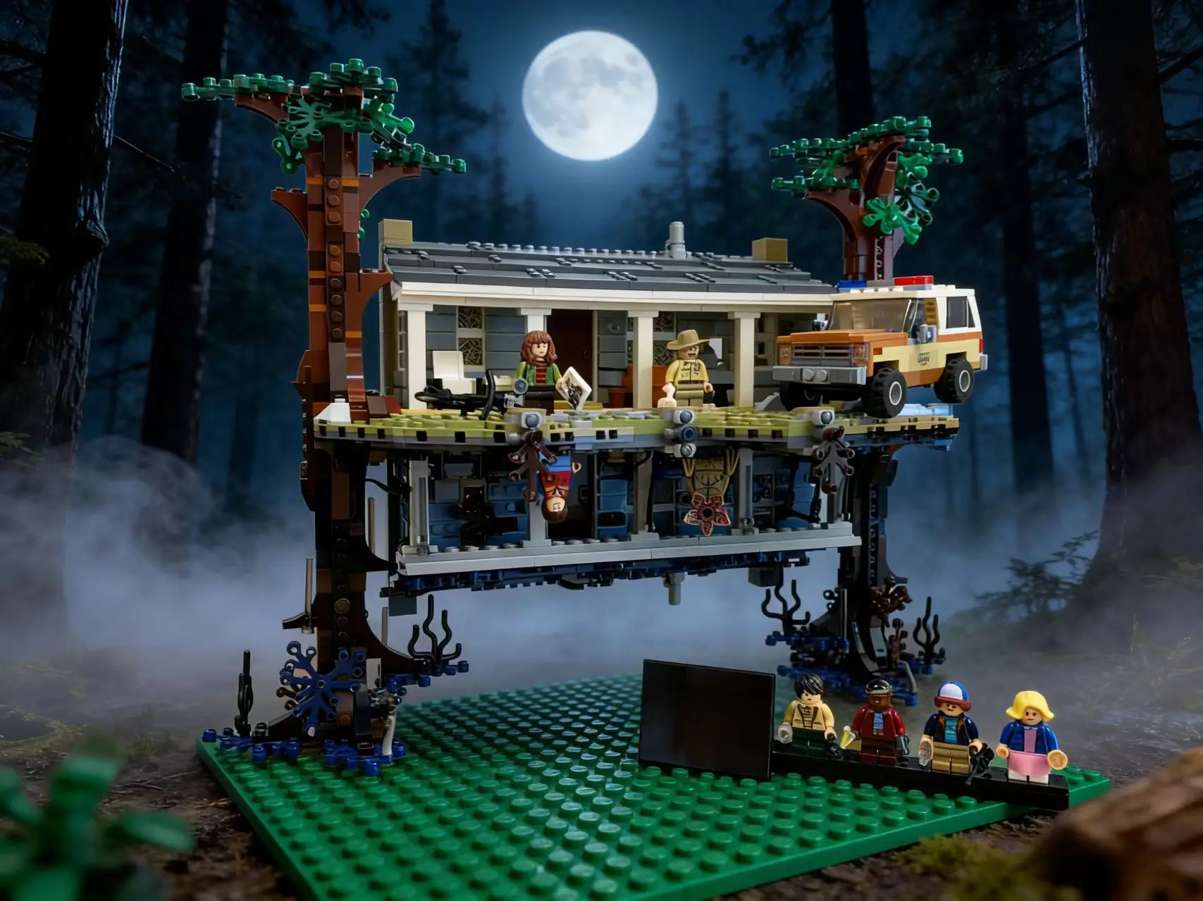 2026 NEU The Upside Down Bausteine 2499 Teile Modell-Bausatz PASSEND für 75810 Spielzeug für Kinder und Erwachsene Geburtstagsgeschenke Heimdekoration Image