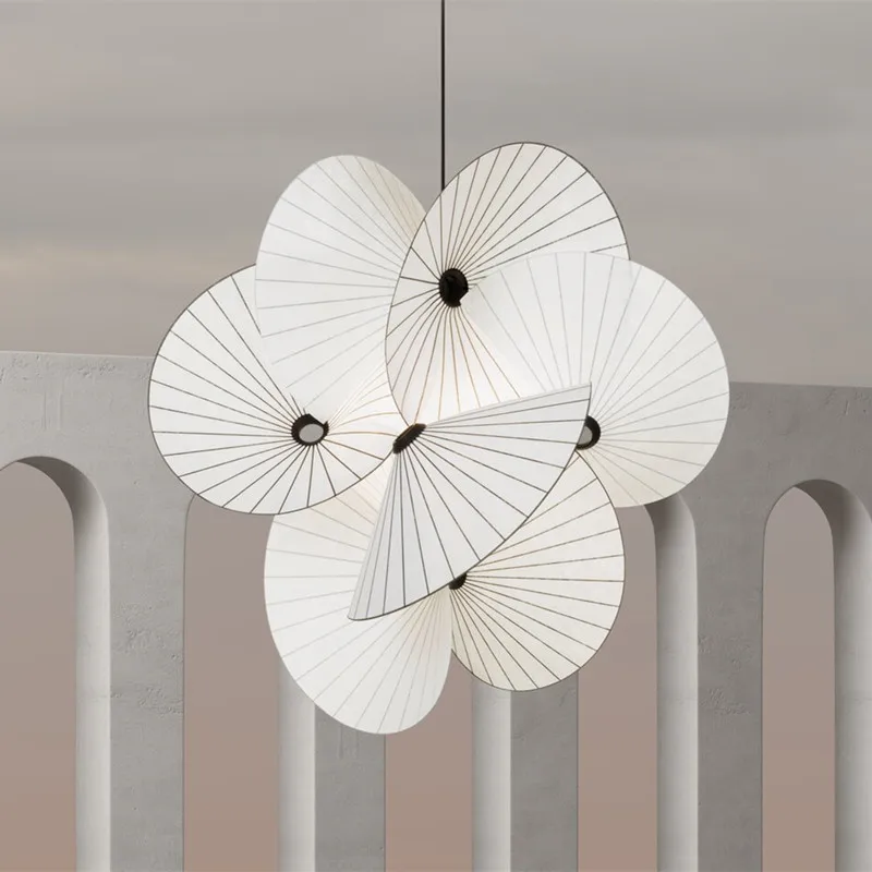 Moooi Serpentine Kronleuchter Designer kreative japanische Stil hell weiß Stoff Lampen schirme Büro Home dekorative Loft Lampen