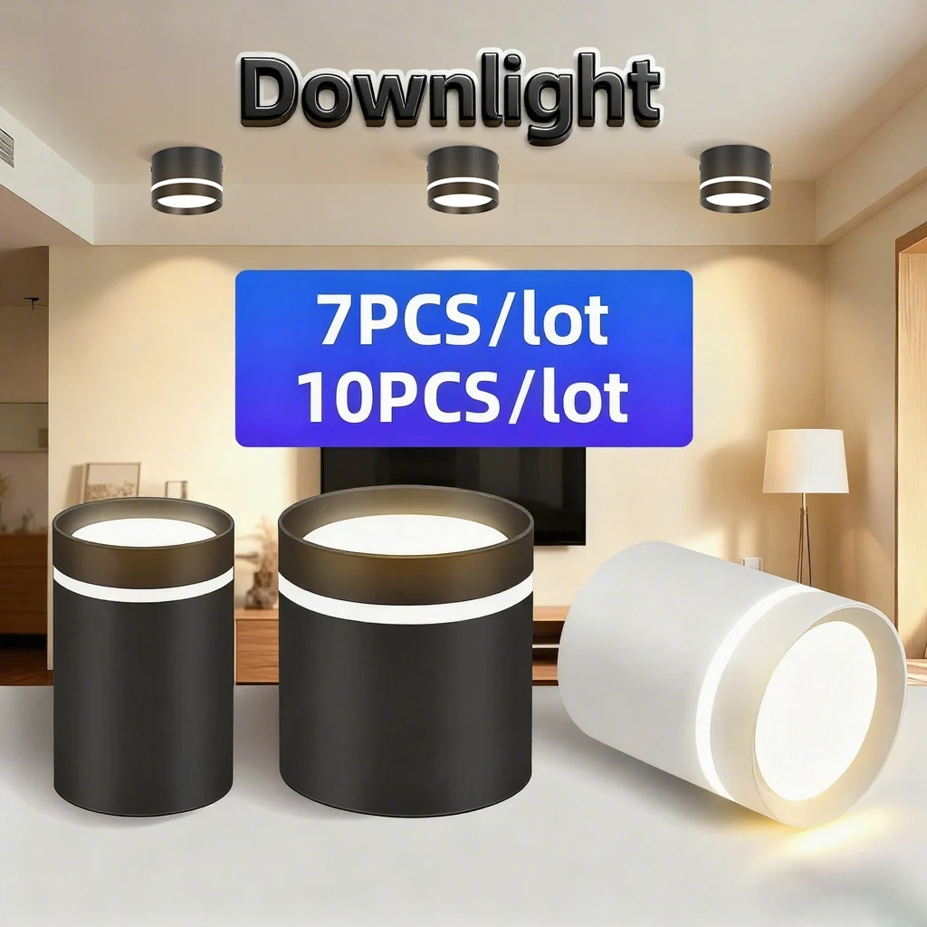 Oberfläche Montiert Decke Downlight Lampe Scheinwerfer 5/10/15w Cob Led Spot Leuchten Decken Leuchten Beleuchtung Für schlafzimmer Küche Zu Hause Image