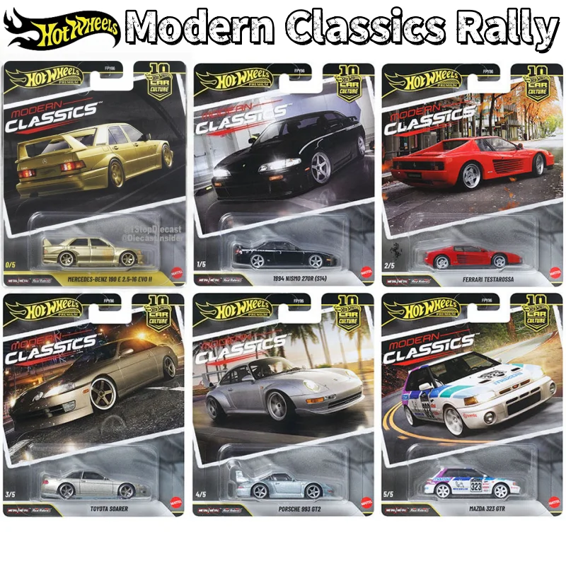 Hot Wheels Car Culture Modern Classics Rally Series FPY86 Legierung Druckguss-Automodell Metallbasis Gummireifen Automodell-Kollektion Image