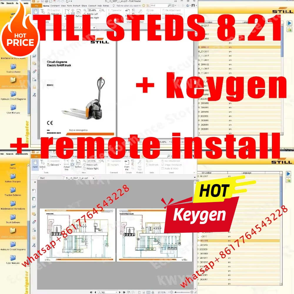 2025 HOT Still Steds Navigator-Gabelstapler D8.21 R2 Kompletter Anleitungsdienst Reparaturteile Handbücher EPC-Diagnosediagramme Katalog Image