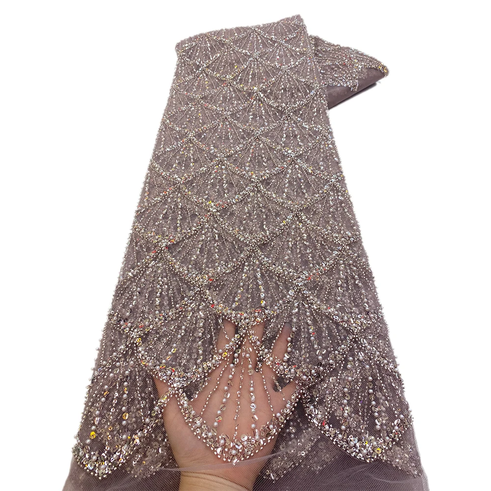 Tessuto africano del pizzo 2025 paillettes in rilievo ricamo sposo nigeriano da sposa tessuto di pizzo francese di tulle di alta qualità per la cerimonia nuziale