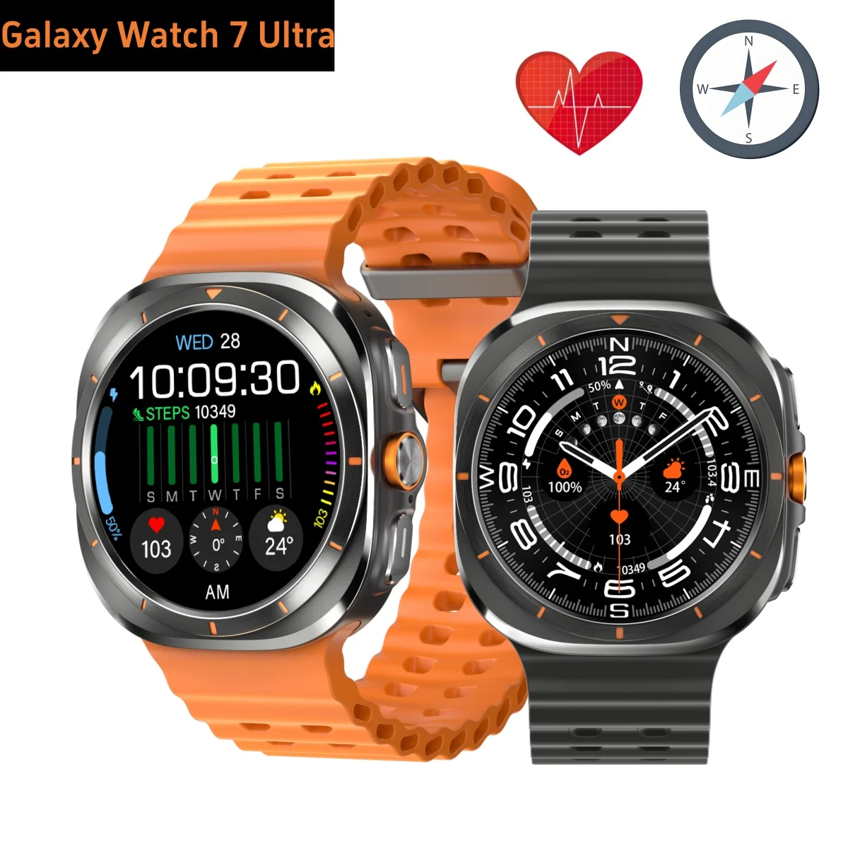 Z7 Smart Watch Ultra Amoled Runder Bildschirm IP68 Wasserdicht KOMPASS AI Dail Männer Frauen Bluetooth Smart Watch für Andriod Ios 2024 Image