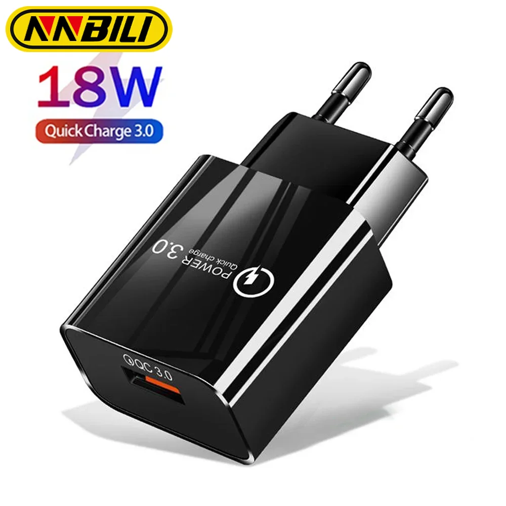 3A QC3.0 Schnellladegerät 18 USB-Ladegerät Quick Charge 3.0 Telefon-Ladegerät für iPhone für Huawei Samsung Xiaomi Redmi EU US-Stecker Image