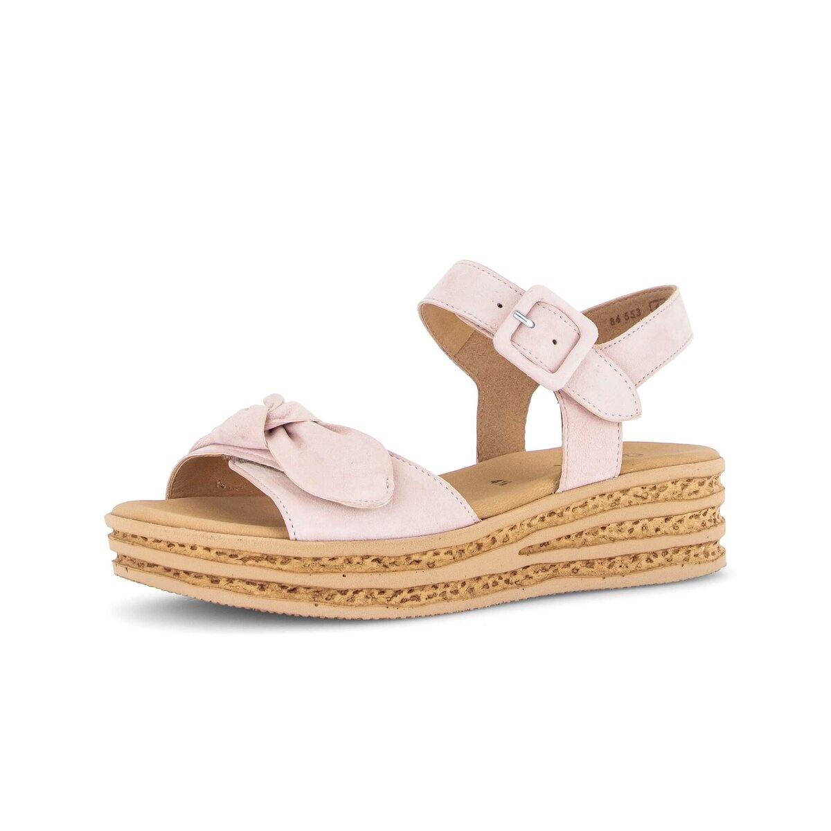 Plateausandaletten GABOR "Plateau Sandale", Damen, Gr. 35,5, rosa, Schuhe