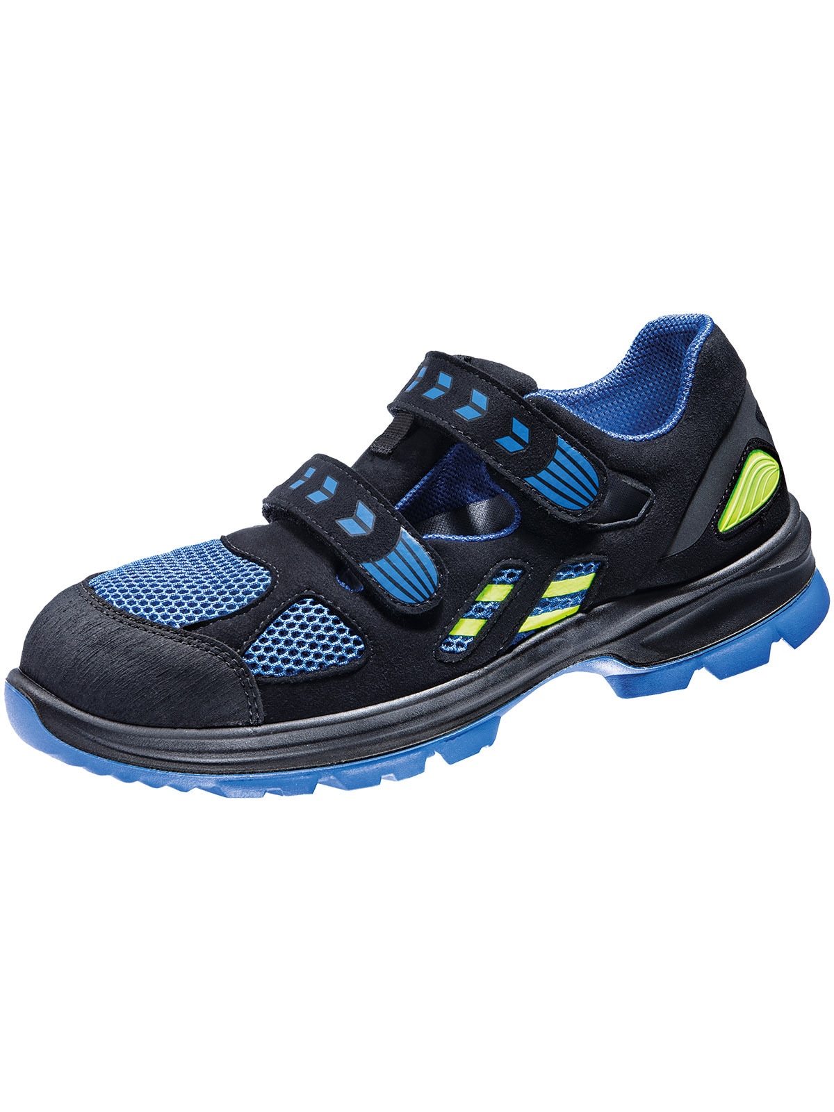 Sicherheitsschuh ATLAS SCHUHE "Atlas Flash 4605 XP" Gr. 46, schwarz (schwarz, blau, grün), 46, Schuhe