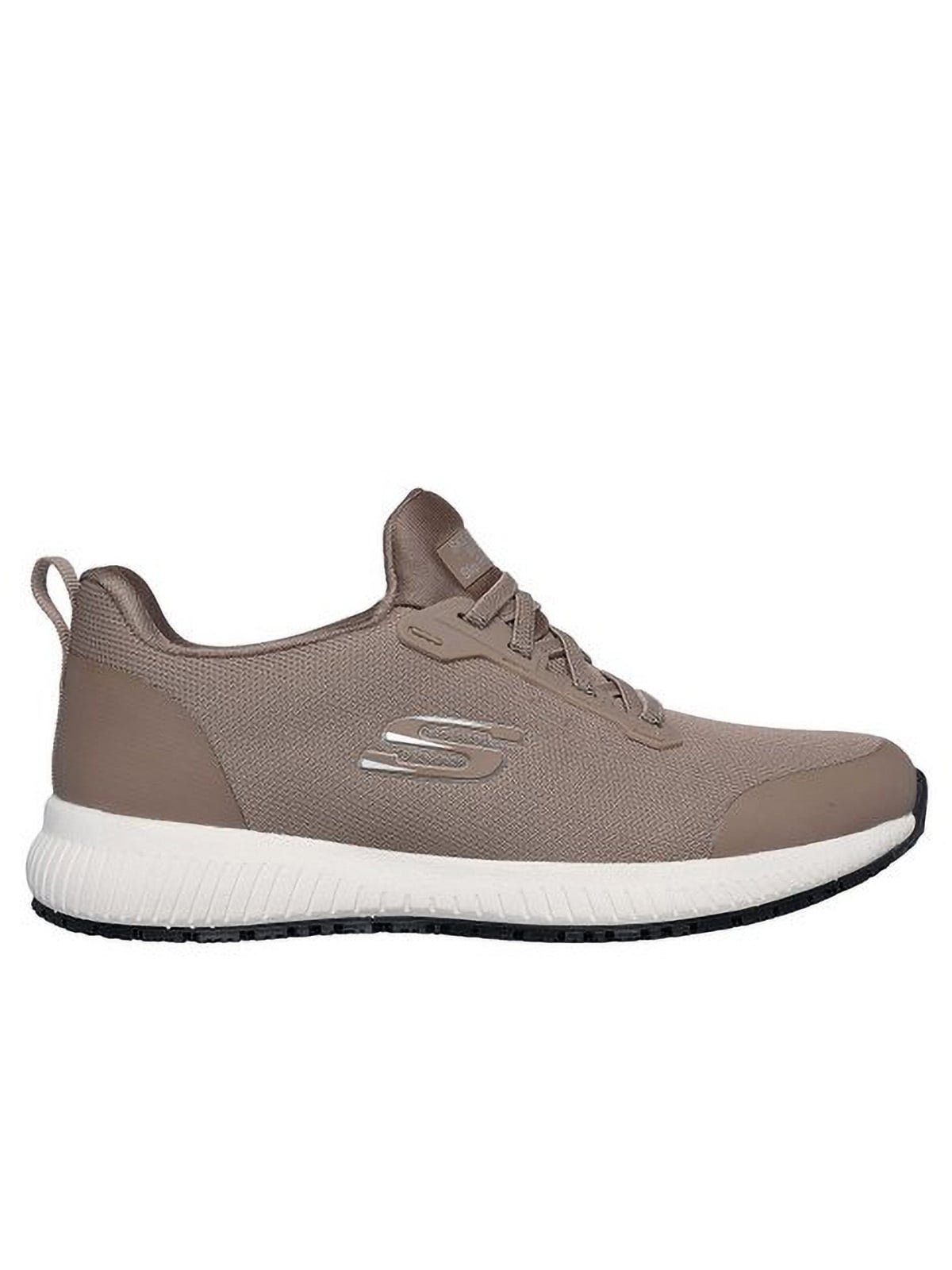 Berufsschuh SKECHERS "Berufsschuhe 77222EC TPE Skechers Squad SR" Gr. 39,5, braun (taupe), 39,5, Schuhe