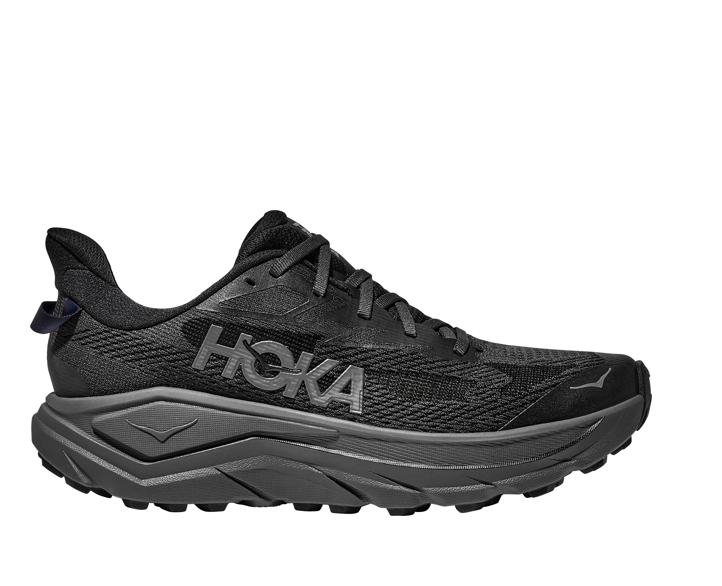 Trailrunningschuh HOKA ONE ONE "CHALLENGER 8", Herren, Gr. 42,5, schwarz, outer orbit, Synthetik, Textil, mehrfarbig, Schuhe, Trail-Running