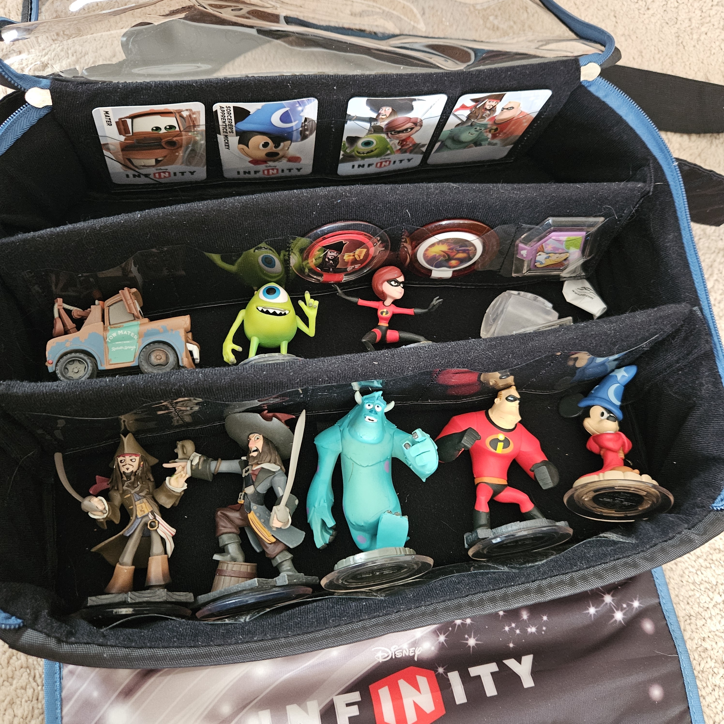 Disney Video Games & Consoles | Disney Infinity Lot With Storage Case & New Game Journal | Color: Black/Blue | Size: Os