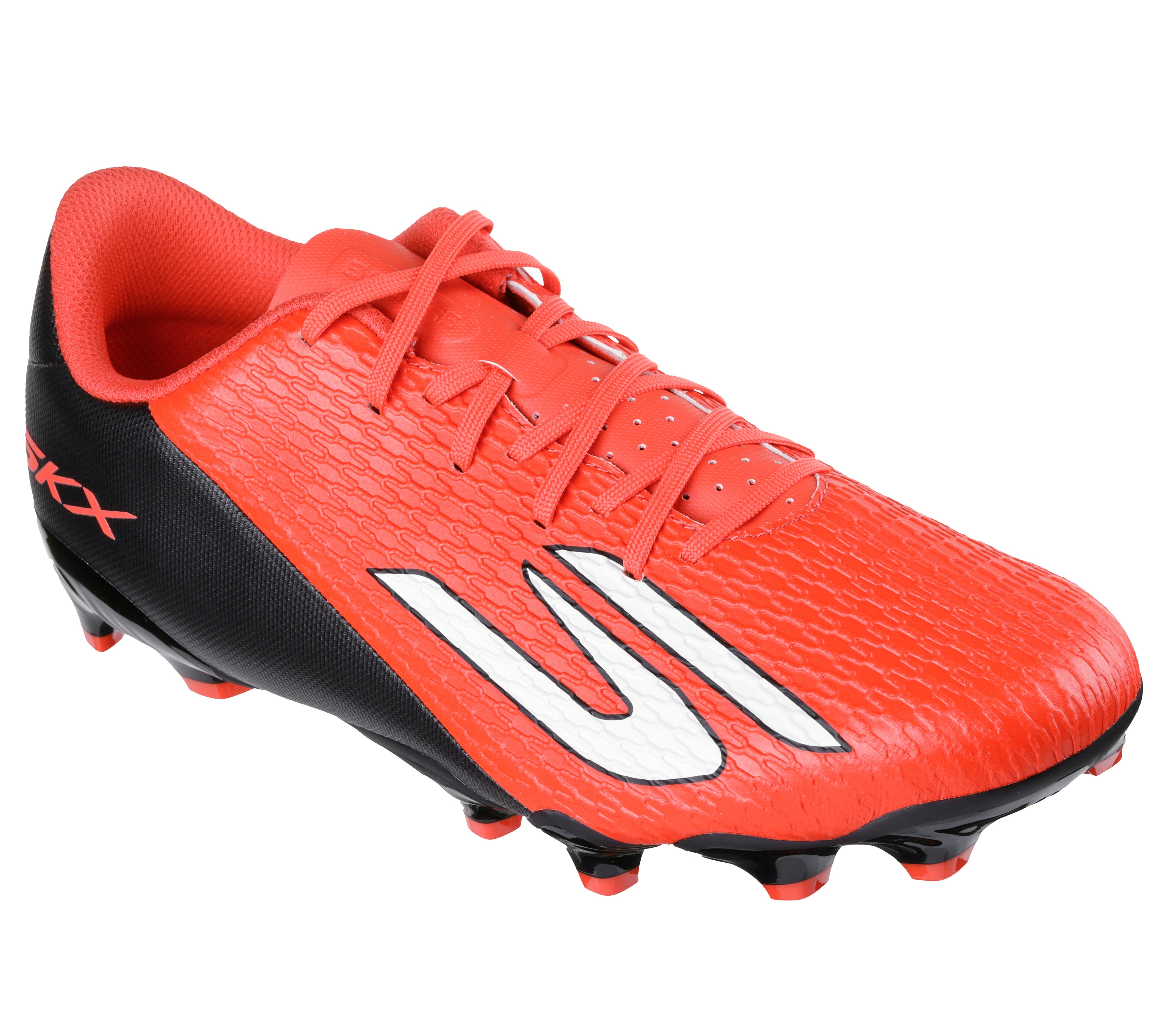Fußballschuh SKECHERS "CLUB MG, Go Soccer Mens, Skechers Skx_2 Club Mg", Damen, Gr. 46, rdbk rot, schwarz, Schuhe Fußballschuh, Kunstrasenschuh, Rasenschuh bietet überlegen Traktion