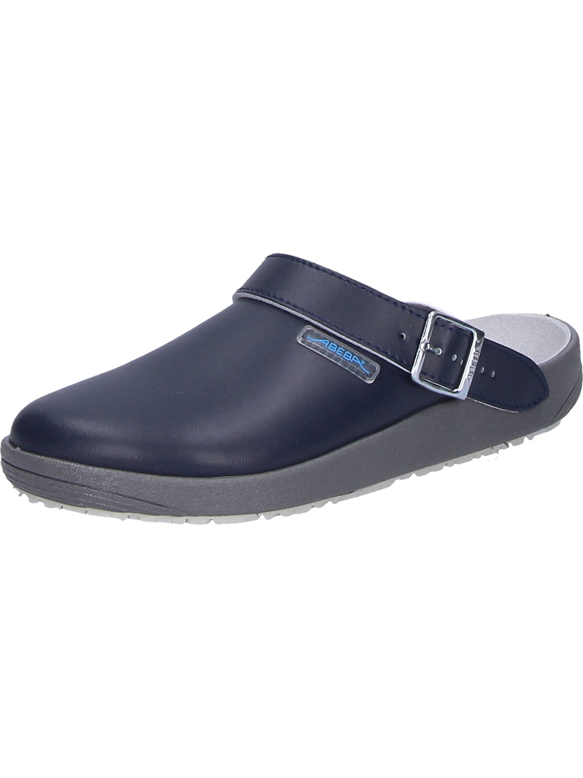 Pantolette ABEBA "Berufsschuhe Pantolette 9250", Damen, Gr. 37, blau, Schuhe Pantolette