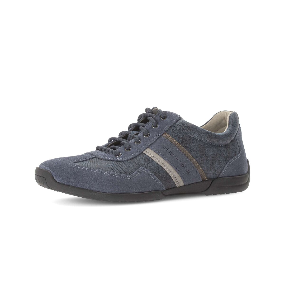 Sneaker GABOR "Sneaker low", Herren, Gr. 46,5, blau, Schuhe Sneaker