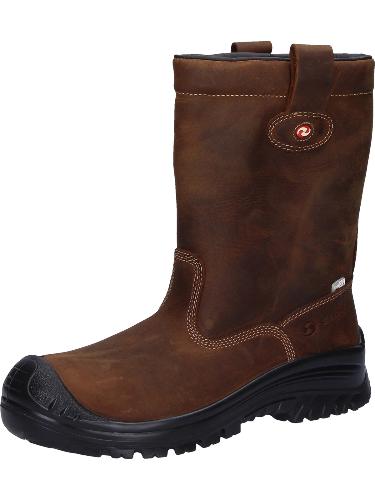 Sicherheitsstiefel SIXTON "Sicherheitsstiefel Montana" Gr. 45, braun, 45, Obermaterial: 50% Rindsleder Leather cow. 50% Lammleder LEL., Schuhe