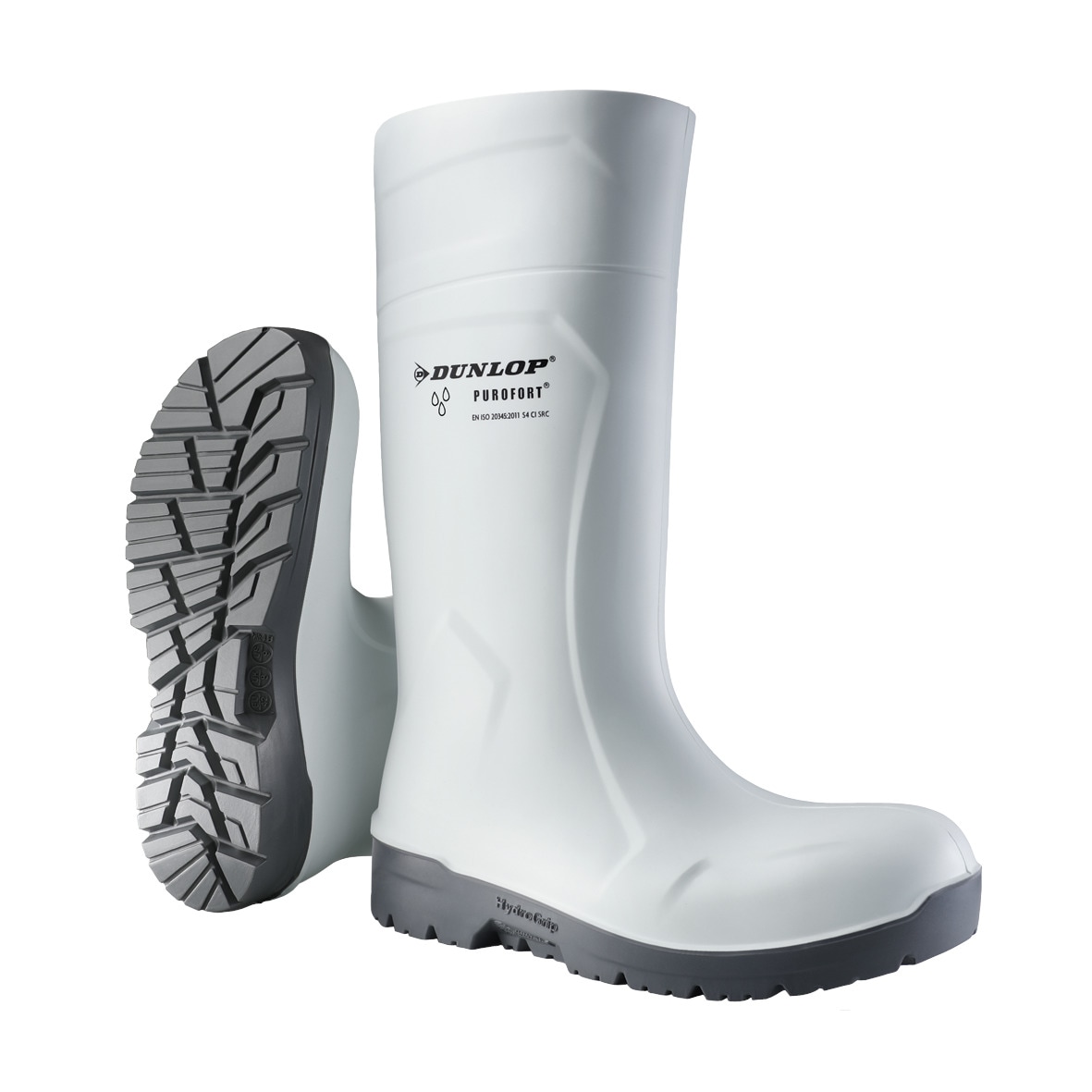 Sicherheitsstiefel DUNLOP "Sicherheitsstiefel CB71431 Purofort HydroGrip safety" Gr. 37, weiß, 37, Schuhe