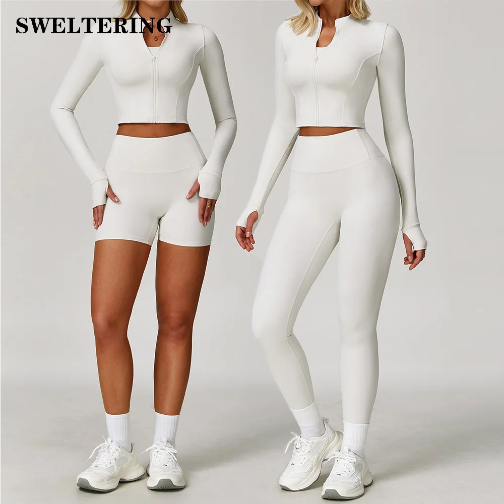 Ensemble de yoga 3 pièces pour femmes, vêtements de sport, tenues de course, ensembles de yoga, ensembles de fitness, soutien-gorge de sport, leggings taille haute