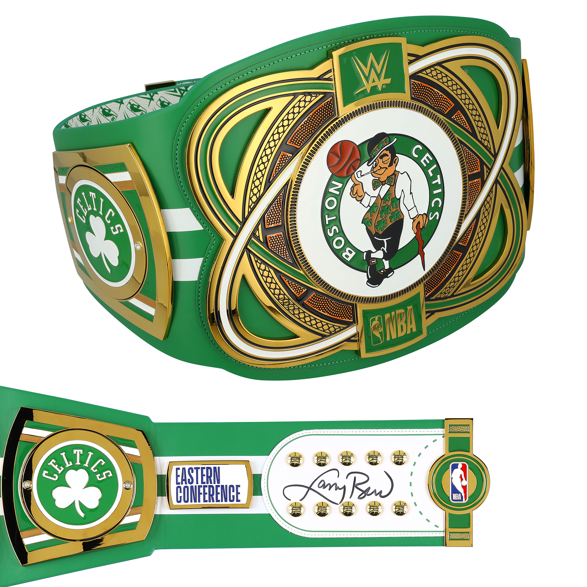 "Larry Bird Boston Celtics signierter WWE Legacy Titelgürtel" Image