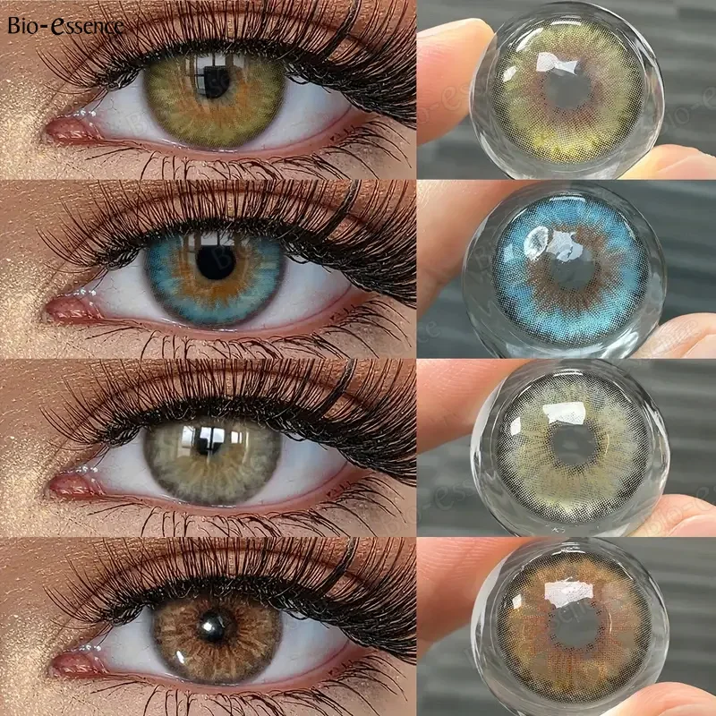 2025 NEU Bio-essence 1 Paar farbige Kontaktlinsen 1 Jahr modische Kontaktlinsen für Augen Weiche Kontaktlinsen Farbige Augenlinsen Image