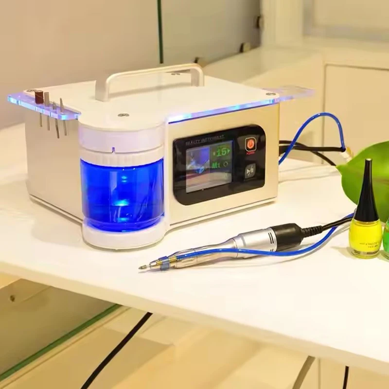 2026 High Speed Podotherie Bohrer Wasserspray Pediküre Maschine Fuß Spa Nagelpolierer 40000 U/min Maniküre Nagellack Maschine Image