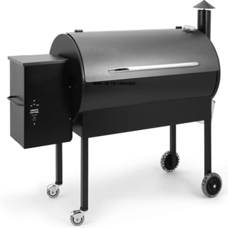 Moderner Holzpellet-Smoker BBQ-Grill mit Farbdisplay WLAN-Controller Barbecue Master Stahl-Pelletgrill Image