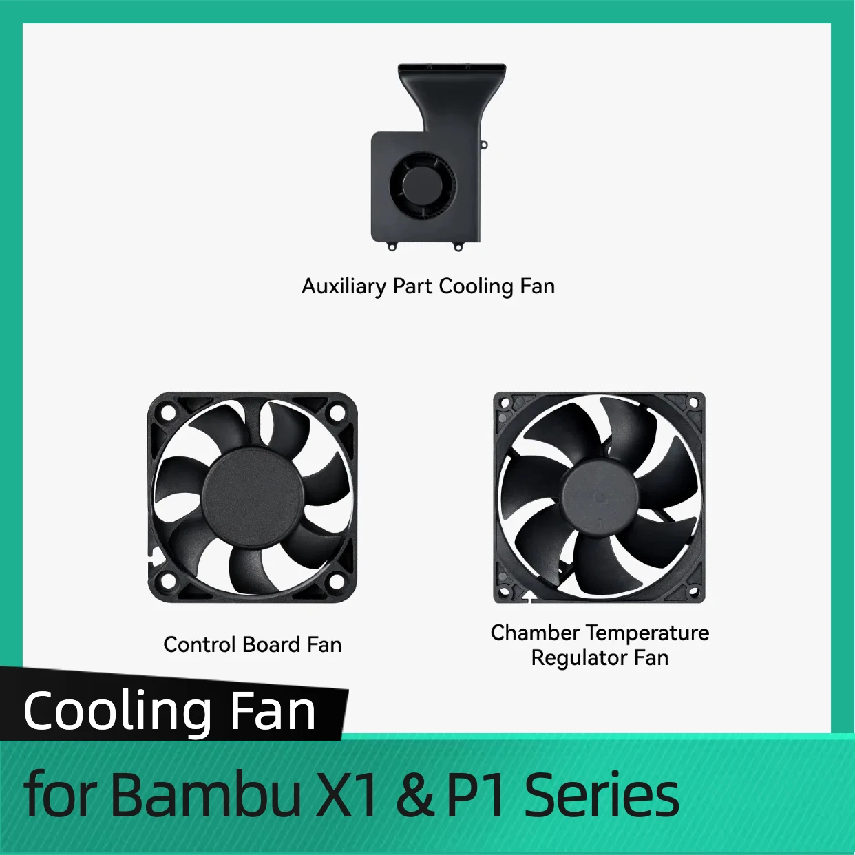 Lüfter für BambuLab P1 X1 Hilfsteil Lüfter Kammer Temperaturregler Lüfter für X1C Steuerplatine Lüfter für Bambu P1S Image