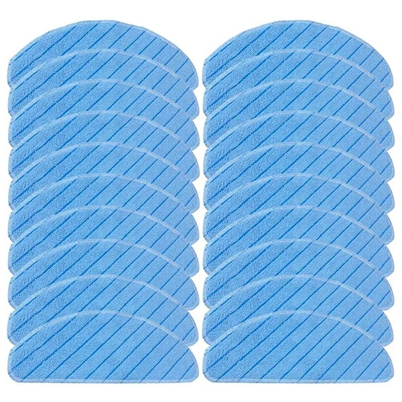 Förderung! 20Pcs Waschbar Mopp Tuch Pads Für Ecovacs Deebot T8 T9 AIVI T9 Modell T9 Serie Roboter Staubsauger Mopp Ersatz Image