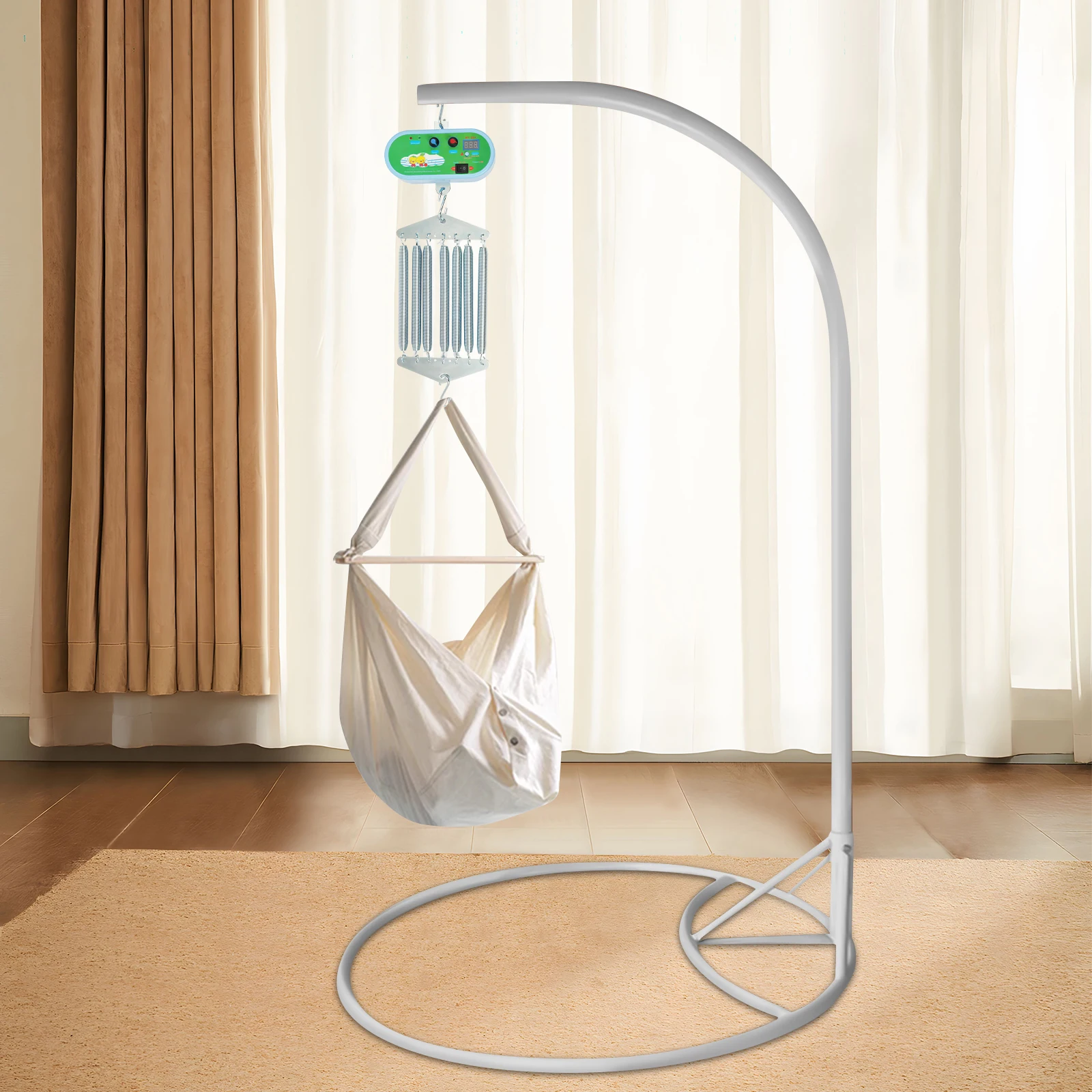 7-Feder-Babyschaukel-Controller, elektrische Wiegensteuerung, Babywiege mit verstellbaren Einstellungen, 20 kg Tragkraft Image