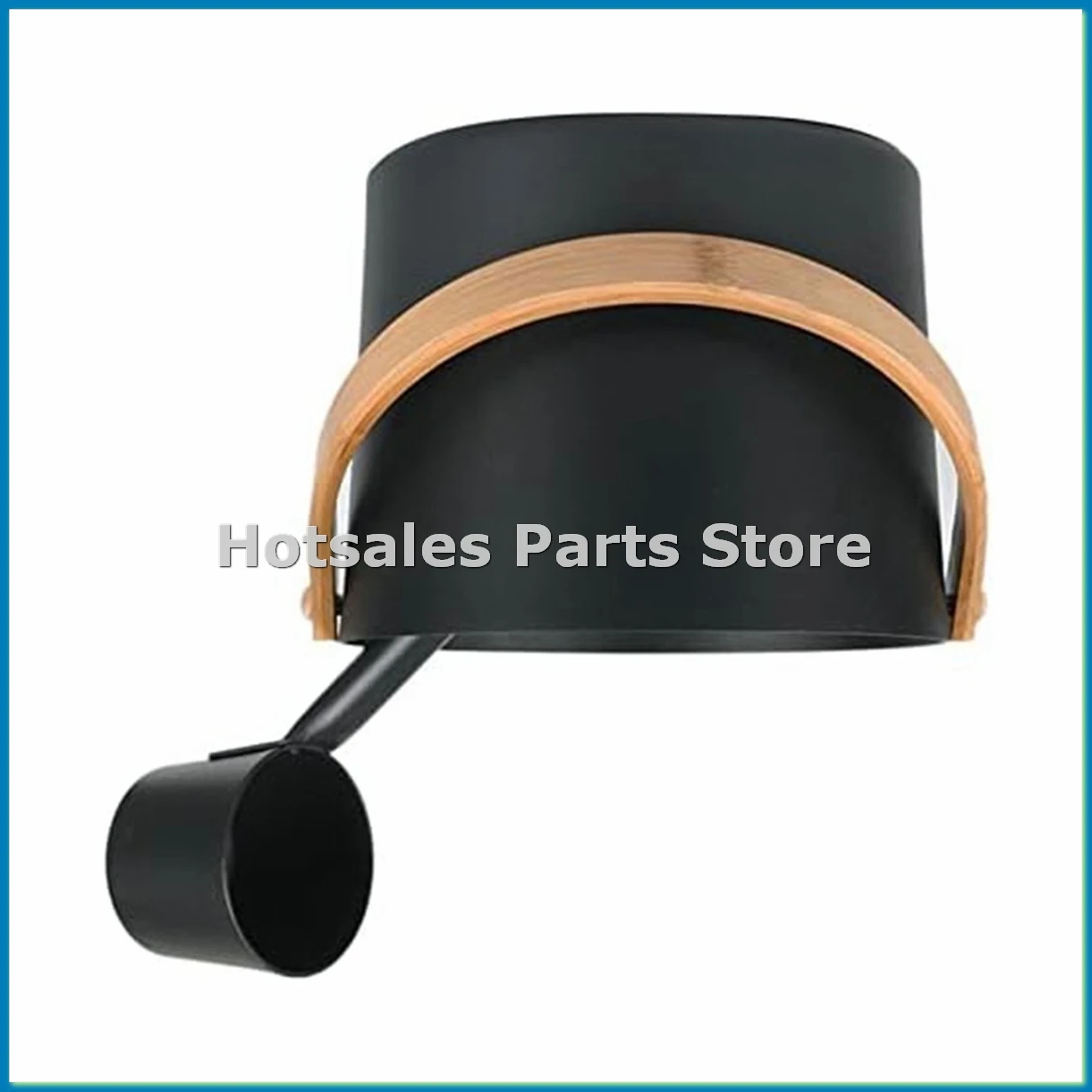 Finnischer Sauna-Eimer aus Aluminium, langstieliges Löffel-Set, Sauna-Eimer, Badezimmer, Sauna-Dampfbad-Zubehör-ABRM