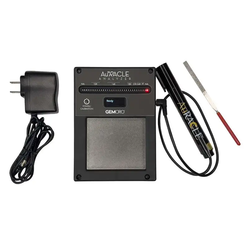 GemOro AuRACLE Gold- & Platin-Analysator Handgehaltener Elektronischer Tester für Karat-Reinheit (6K-24K) Sofortige Chemiefreie Prüfung Image