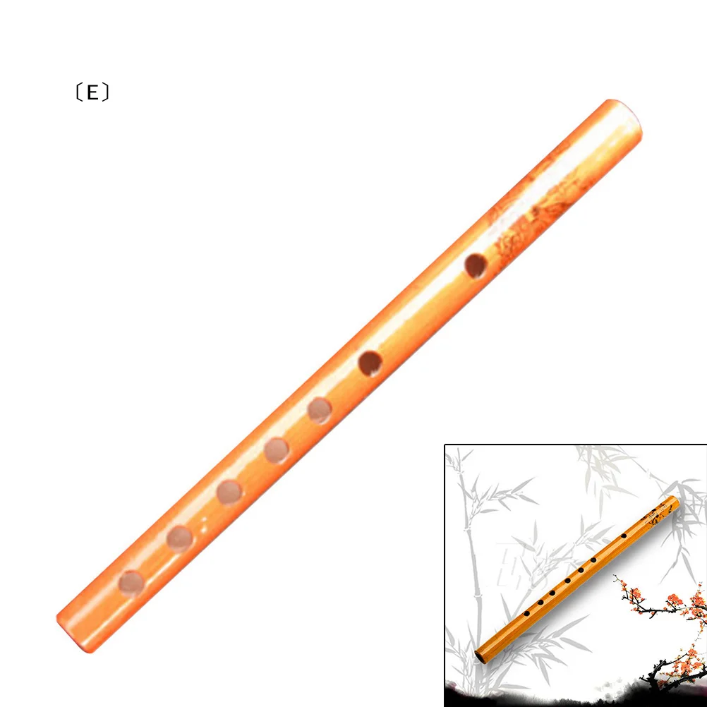 〔E〕Traditionelle 6-Loch-Bambusflöte Klarinette Musikinstrument für Schüler Holz AU〔Winter5〕