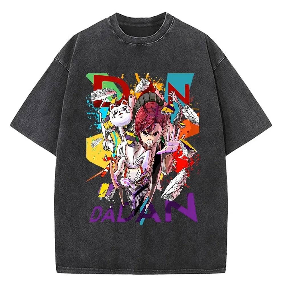 Dandadan Okarun T-Shirt für Männer und Frauen Japanisches Anime T-Shirt Cartoon Hochwertige Baumwolle Ästhetisches Mode-T-Shirt Hip-Hop T-Shirt