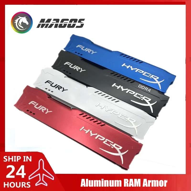 RAM-Kühlkörper DDR2 DDR3 DDR4 Armor für Computer-Speicherkühler, Weiß, Blau, Schwarz, Rot, 4 Farben Image
