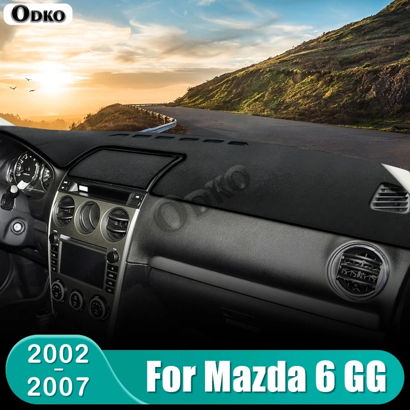 Für Mazda 6 GG 2002 2003 2004 2005 2006 2007 Auto Dashboard Abdeckung Instrument Schreibtisch Sonnenschutz Matte Dash Nicht-slip Pad Zubehör Image