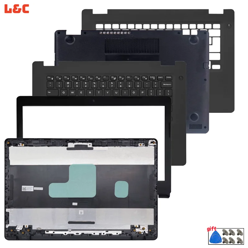 Neue Für Latitude 3490 E 3490 L 3490 Laptop LCD Hinten Deckel Zurück Top Abdeckung Vordere Lünette UNS Tastatur Palmrest Bottom Fall Computer Teile Image