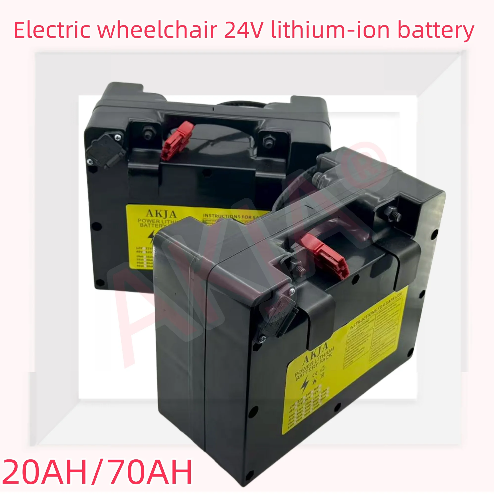 Spezielle Lithiumbatterie für Elektrorollstühle, 24 V, 70 Ah, 18650-Lithiumbatterie, geeignet für Motoren unter 2000 W Image