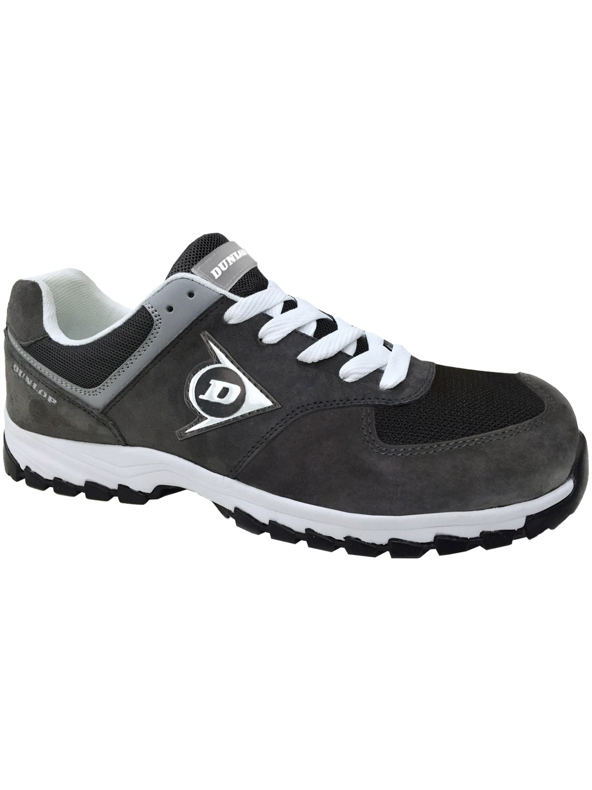 Arbeitsschuh DUNLOP WORKWEAR "Sicherheitsschuhe 201040 Dunlop Flying Arrow S3" Gr. 41, grau (dunkelgrau), 41, Schuhe, Arbeitsschuh