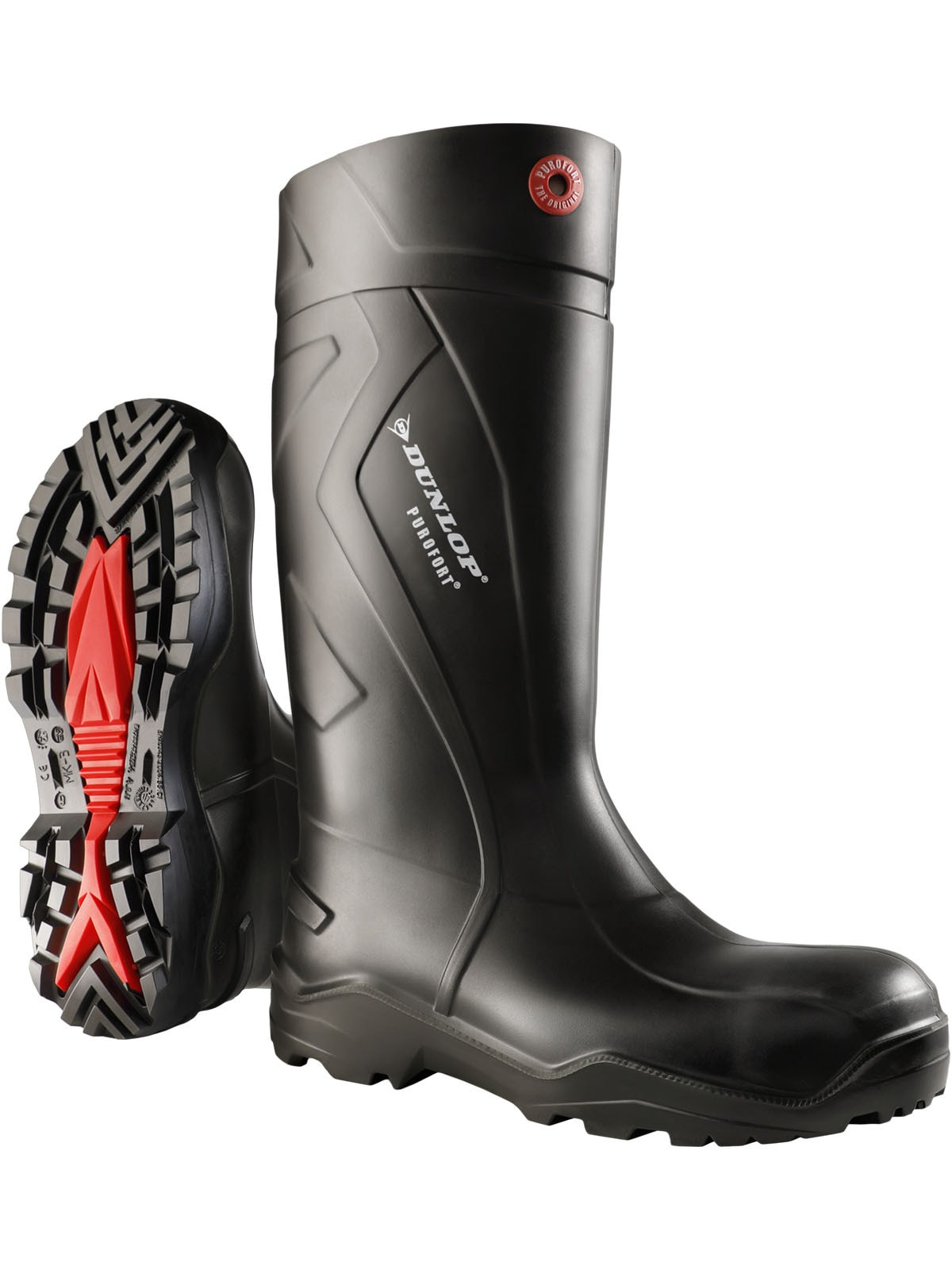 Sicherheitsstiefel DUNLOP "Sicherheitsstiefel C762041 Purofort+ full safety" Gr. 43, schwarz, 43, Obermaterial: 100% Textilmaterial TEXMAT., Schuhe