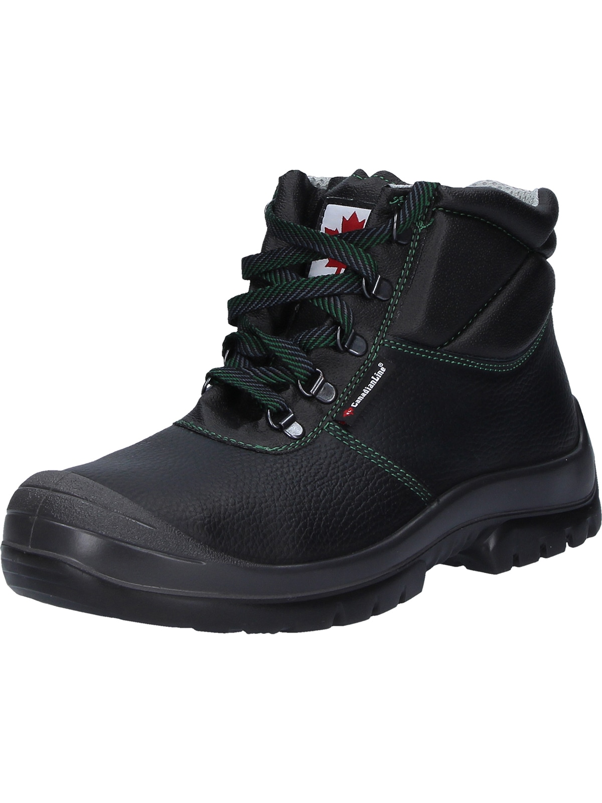 Sicherheitsschuh CANADIAN LINE "Sicherheitsschuhe Vega" Gr. 48, schwarz, 48, Obermaterial: 50% Rindsleder Leather cow. 50% Lammleder LEL., Schuhe