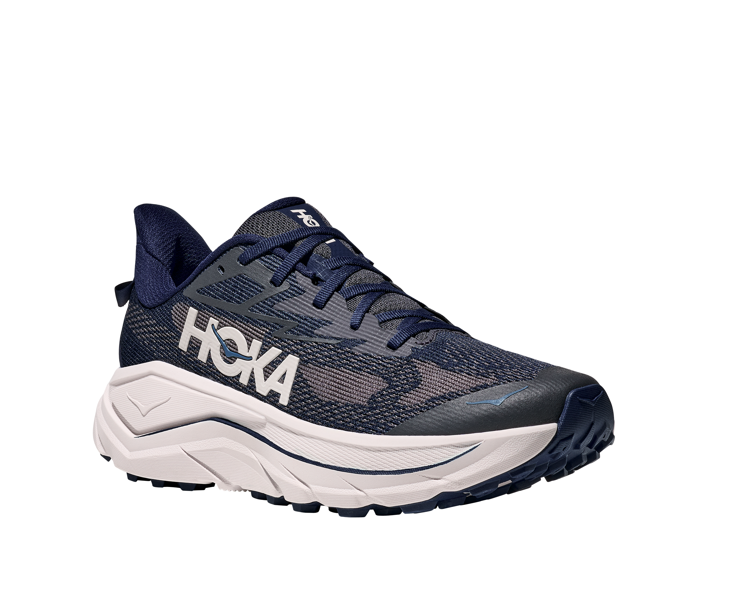 Trailrunningschuh HOKA ONE ONE "CHALLENGER 8", Herren, Gr. 44,5, midnight blau, grout, Synthetik, Textil, Schuhe, Trail-Running