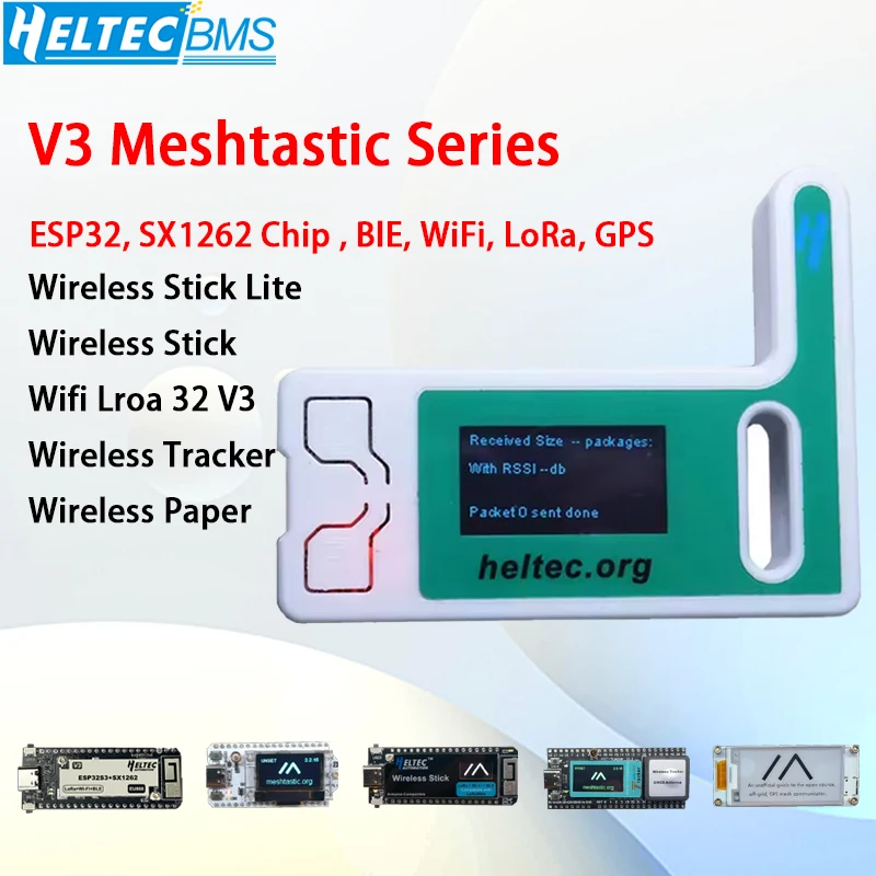 Heltec V3-Serie kombiniertes Dev-Board Meshtastic unterstützt ESP32 LoRa mit SX1262 Chip Bluetooth WiFi, LoRa GPS-Verbindungsnetz Image