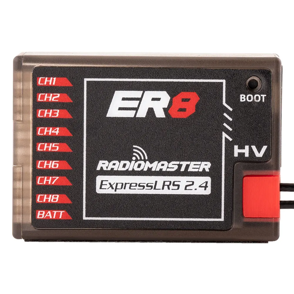 Radiomaster ER8 8CH 2,4 GHz 100 mW Dual-Antenne PWM CRSF ExpressLRS Empfänger Image