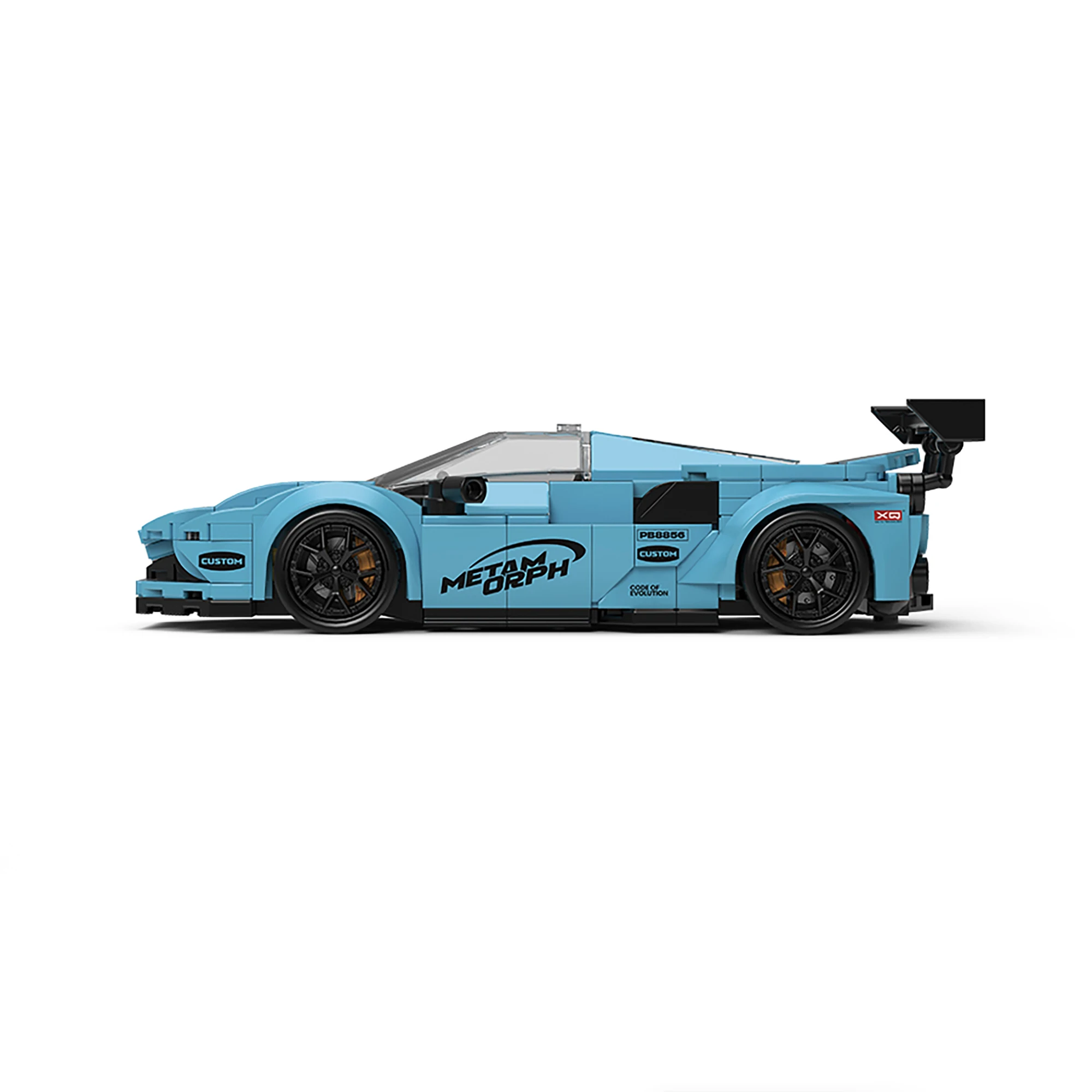 362-teiliger Evolution Modified F80 Sportwagen Baukasten MOC PB8856 Technisches Blaues Supercar-Modell Bausteine Spielzeug für Erwachsene Geschenke Image