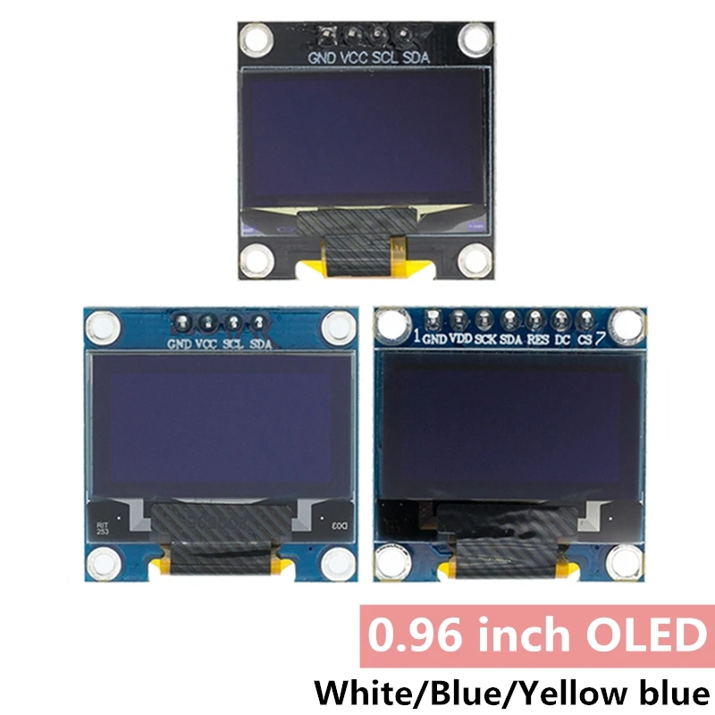 Original 0,96" OLED SPI/IIC I2C weiß/blau/gelb blau 0,96 Zoll OLED Modul 128X64 OLED LCD LED Display Modul für ARDUINO Image
