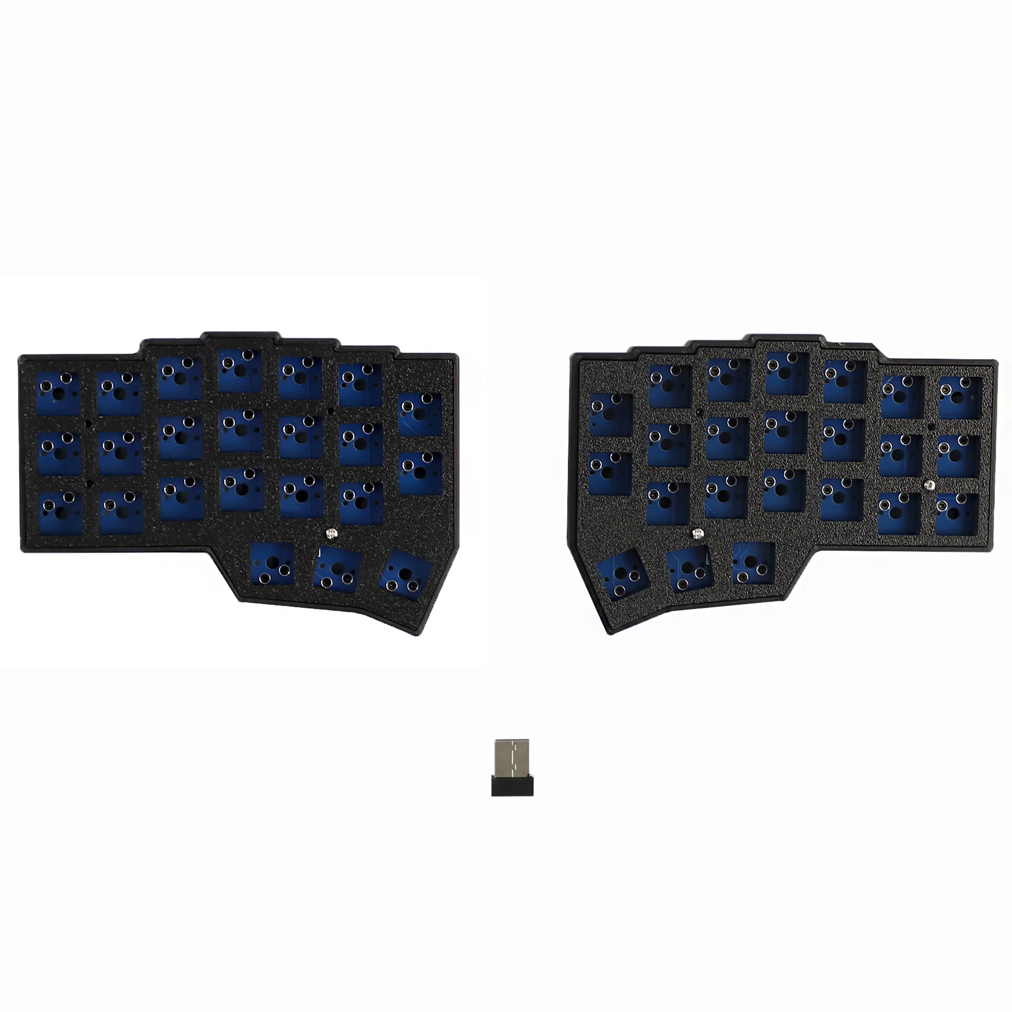 YMDK 2,4 GHz Wireless Split Corne V4 46 Ergonomisches Hotswappable 40 % Layout 3D-Harzfläschchen All Key Programmierbares Gaming-Tastatur-Kit Image