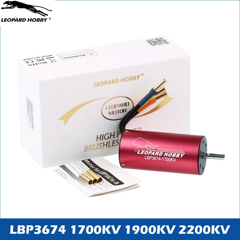 Leopard Hobby 2-4S Lipo 550 Brushless Motor 3674 1700KV 1900KV 2200KV für 1/10 Maßstab RC-Modelle Autos Flugzeuge Boote