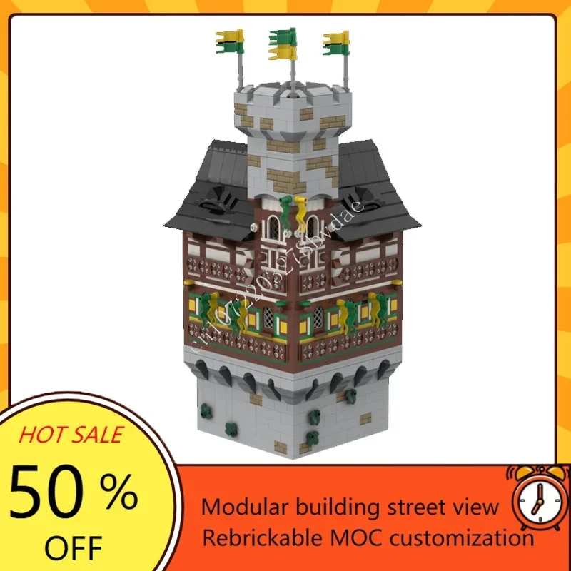1890PCS Bärenfels Castle Modular MOC Kit Kreative Street View Benutzerdefinierte Architektur DIY Montage Modell Geschenke für Kinder im Alter Image