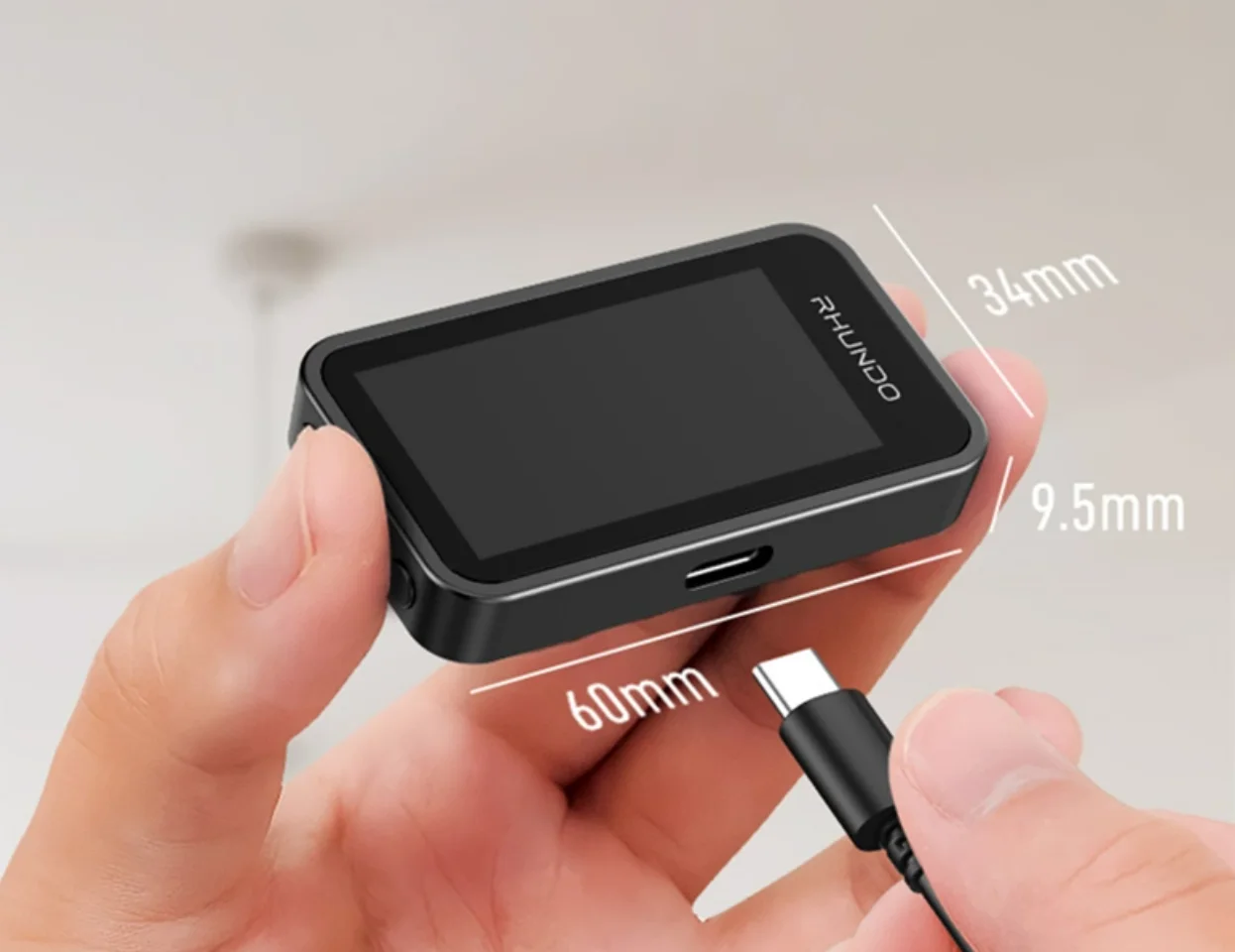 Kabelloser Temperaturmonitor mit 3 Sonden – 40 m Reichweite, ±0,5 ° C-Genauigkeit, hoher/niedriger Alarm, 1,9-Zoll-IPS-Display für Zuhause/Auto Image