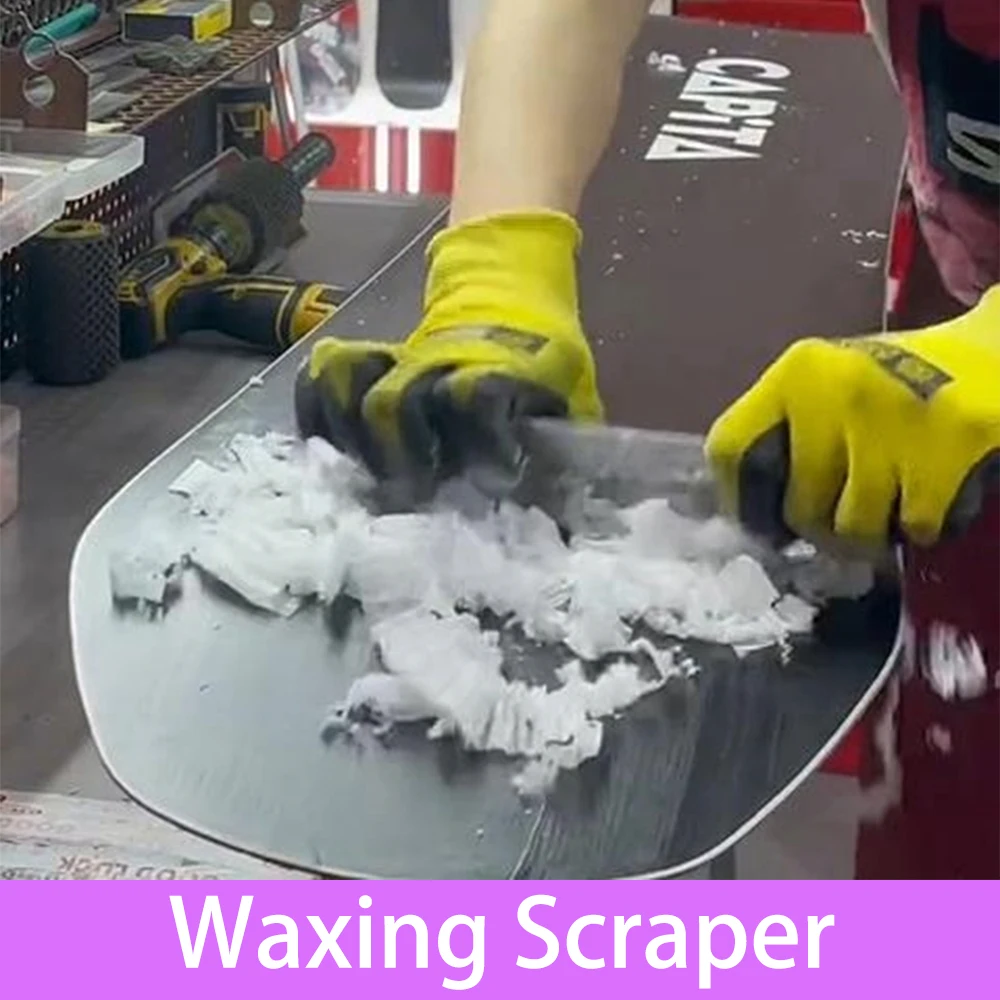 Schaber Snowboard Wartung Wischer Snowboard Wachsschaber Double Board Waxing Removal Tools Ski-Werkzeuge Snowboard Wax Image