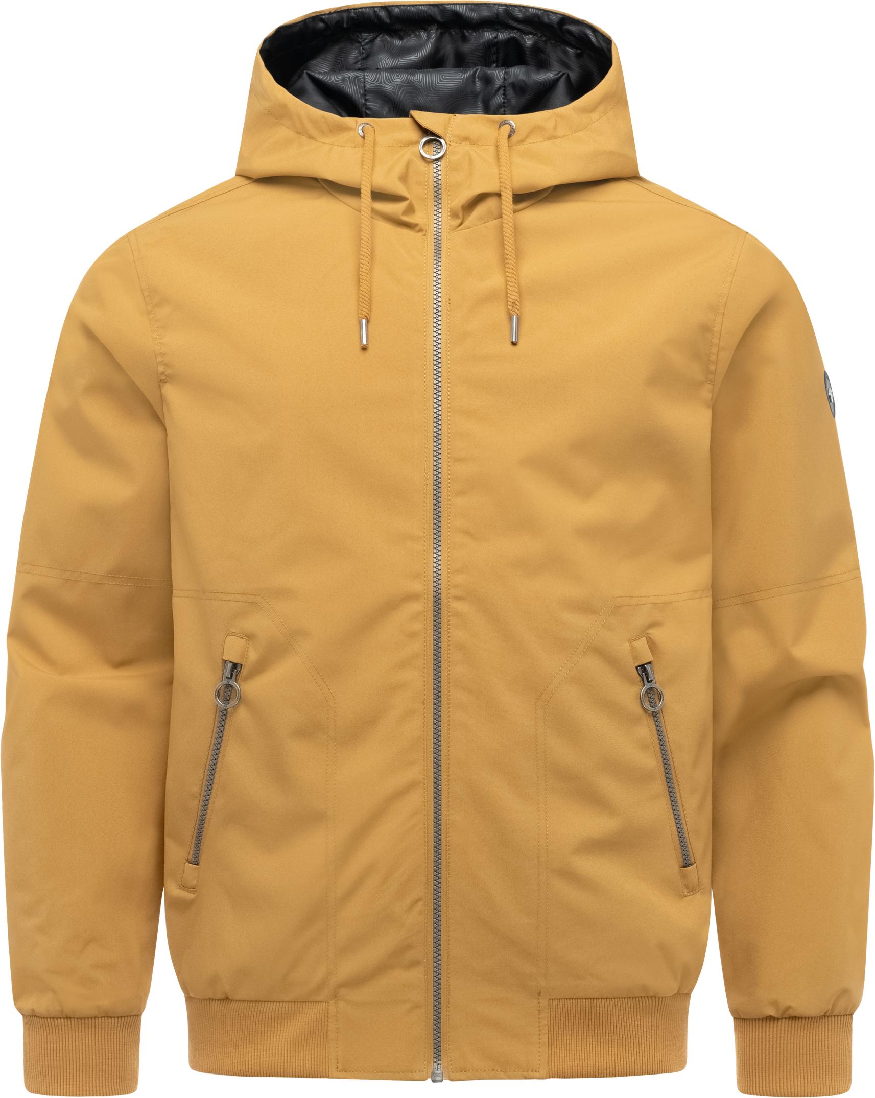 Outdoorjacke RAGWEAR "Stuartt Summer YOUMODO", Gr. M (50), zimt, Obermaterial: 100% Polyester; Innenfutter: 100% Polyester, gerade hüftbedeckend, hoch geschlossener Ausschnitt, Ärmel ohne Ärmelschlitz Rippstrickbündchen, Jacken Outdoorjacke,...