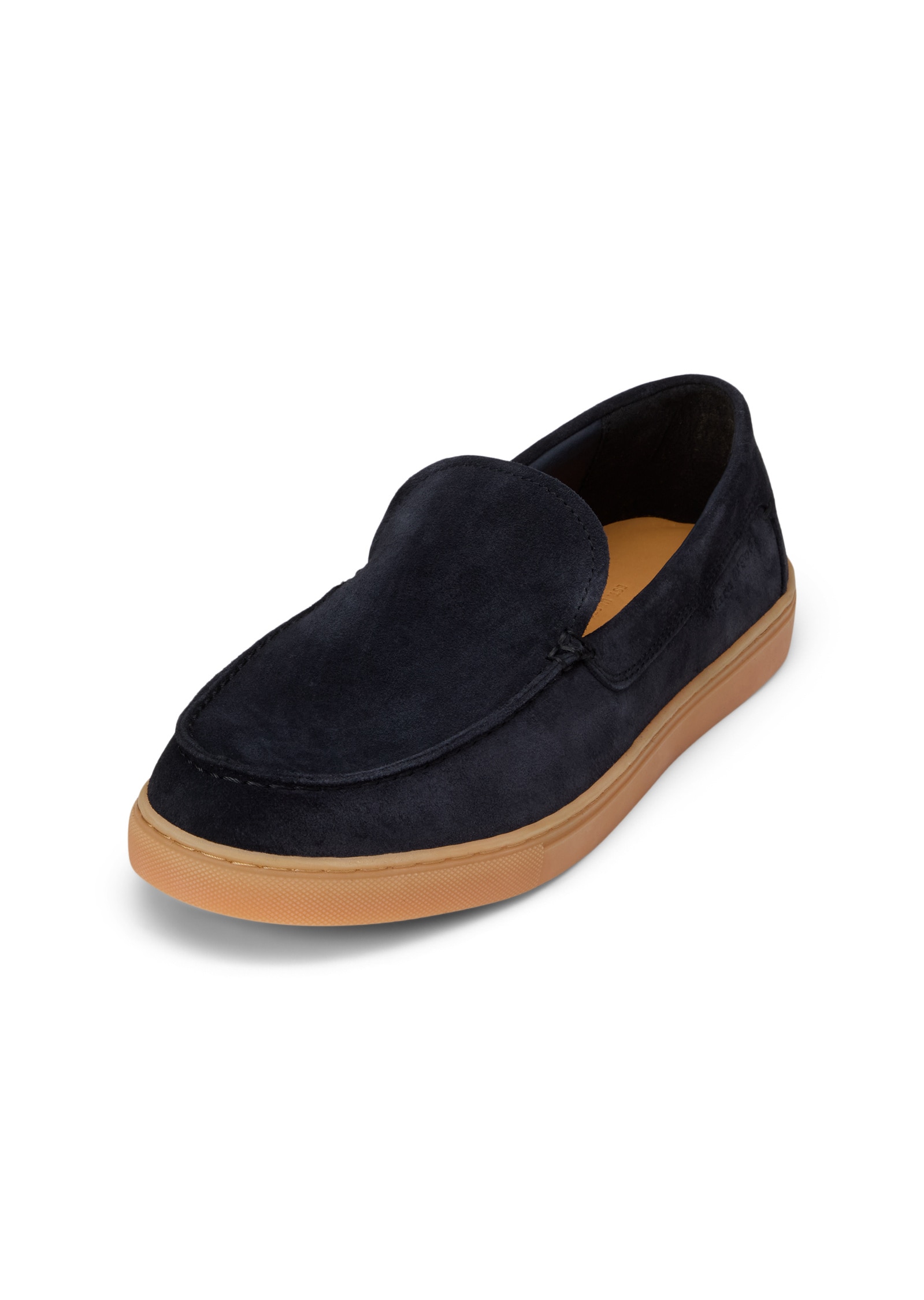Loafer MARC O'POLO "aus Veloursleder", Herren, Gr. 42, schwarz navy, Obermaterial: 100% Leder (Rind), unifarben, Schuhe Loafer